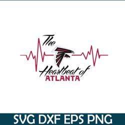 the heartbeat of atlanta svg png eps, nfl team svg, national football league svg