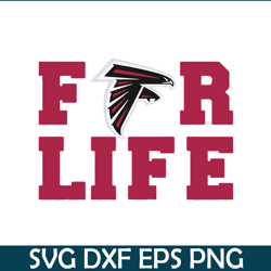 falcons for life svg png eps, nfl team svg, national football league svg