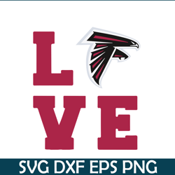 love atlanta falcons svg png eps, nfl team svg, national football league svg