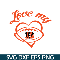 love my bengals svg png eps, nfl team svg, national football league svg