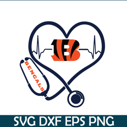 heart beat for bengals svg png eps, nfl team svg, national football league svg