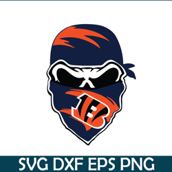 bengals skull svg png eps, nfl team svg, national football league svg