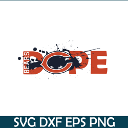 dope chicago bears svg png eps, national football league svg, nfl lover svg