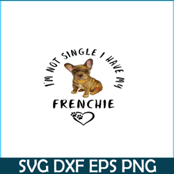 im not single i have my frenchie png, funny valentine png, valentine holidays png