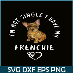 im not single i have my frenchie png, funny valentine png, valentine holidays png