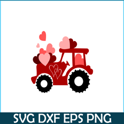 hearts truck png, sweet valentine png, valentine holidays png