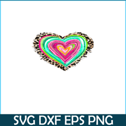 leopard colorful hearts png, sweet valentine png, valentine holidays png