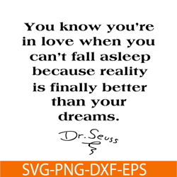 You Know You're In Love SVG, Dr Seuss SVG, Dr Seuss Quotes SVG DS2051223293