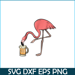 flamingo drinking beer png funny pink flamingo png beer lover png