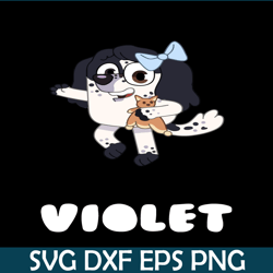 violet bluey svg png pdf bluey character svg bluey movie svg