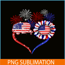 American Independence Day PNG Camper American Flag PNG Camping PNG