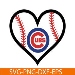 chicago cubs the white heart svg png dxf eps ai, major league baseball svg, mlb lovers svg mlb01122305