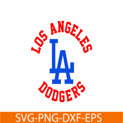 los angeles dodgers blue and red text svg, major league baseball svg, mlb lovers svg mlb011223116