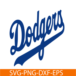 dodgers blue text svg, major league baseball svg, mlb lovers svg mlb011223117