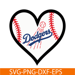 dodgers heart svg, major league baseball svg, mlb lovers svg mlb011223118