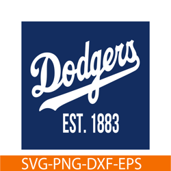 dodger est 1883 flag svg, major league baseball svg, mlb lovers svg mlb011223131