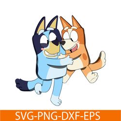 Cute Bluey Siblings SVG PNG PDF