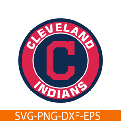 cleveland indians logo svg png dxf eps ai, major league baseball svg, mlb lovers svg mlb01122336