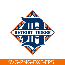 detroit tigers the blue diamond shape logo svg, major league baseball svg, mlb lovers svg mlb01122362