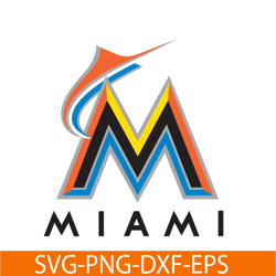 miami marlins simple logo svg, major league baseball svg, mlb lovers svg mlb011223141
