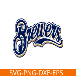 brewers blue text svg, major league baseball svg, mlb lovers svg mlb01122315