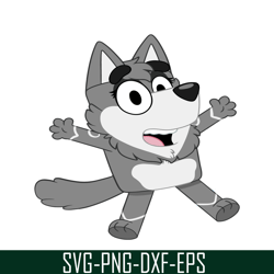 surprised wolf svg png pdf bluey wolf svg bluey character svg