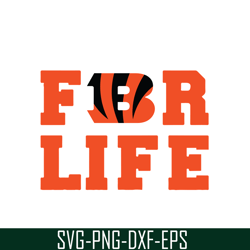 Bengals For Life SVG PNG EPS, National Football League SVG, NFL Lover SVG