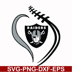 las vegas raiders heart svg, raiders heart svg, nfl svg, png, dxf, eps digital file nfl1810204l