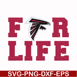 atlanta falcons for life svg, falcons svg, sport svg, nfl svg, png, dxf, eps digital file nfl2110202035t