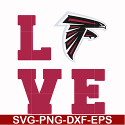 atlanta falcons love svg, falcons svg, sport svg, nfl svg, png, dxf, eps digital file nfl2110202036t