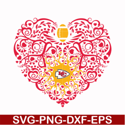 kansas city chiefs heart svg, chiefs heart svg, nfl svg, png, dxf, eps digital file nfl21102023l