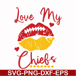 love my chiefs svg, kansas city chiefs svg, chiefs svg, nfl svg, png, dxf, eps digital file nfl21102029l