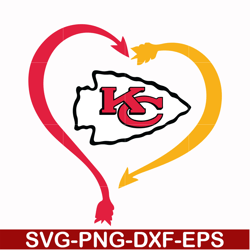 kansas city chiefs heart svg, chiefs heart svg, nfl svg, png, dxf, eps digital file nfl21102032l