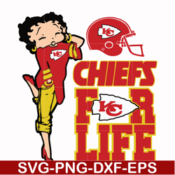 girl chief for life svg, kansas city chiefs svg, chiefs svg, nfl svg, png, dxf, eps digital file nfl21102041l