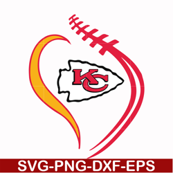 kansas city chiefs heart svg, chiefs heart svg, nfl svg, png, dxf, eps digital file nfl2110204l