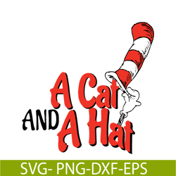 a cat and a hat svg, dr seuss svg, cat in the hat svg ds205122338
