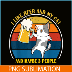 cute drunk cat png i like beer my cat png maybe 3 people png