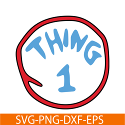 thing 1 svg, dr seuss svg, cat in the hat svg ds104122371