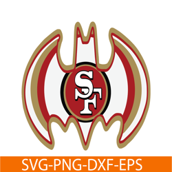 san francisco 49ers the bat svg png dxf eps, football team svg, nfl lovers svg nfl2291123167