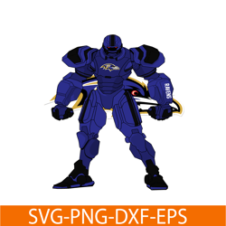 robot ravens png, football team png, robot nfl png