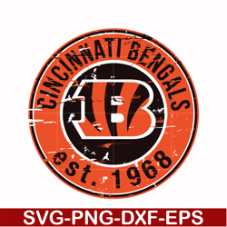 cincinnati bengals logo svg, cincinnati bengals svg, sport svg, nfl svg, png, dxf, eps digital file nfl1810202001t