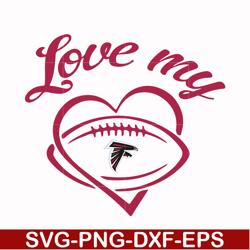 love my atlanta falcons heart svg, falcons svg, sport svg, nfl svg, png, dxf, eps digital file nfl2110202011t