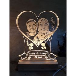 custom acrylic lamps with photos / night lights / decorative lights / birthday gifts / wedding gifts