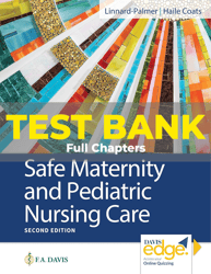 test bank for safe maternity and pediatric nursing care 2nd edition linnard palmer