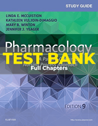 test bank for pharmacology 9th edition mccuistion