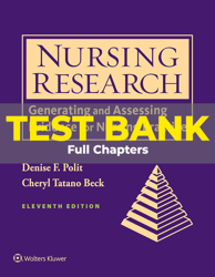 test bank for nursing research generating and assessing evidence for nursing practice 11th edition polit