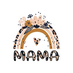 leopard rainbow mama svg, mothers day svg, mom svg, mama svg, mom life svg, rainbow svg, digital download