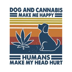 dog and cannabis make me happy svg, cannabis svg clipart, silhouette svg, cricut svg, digital download