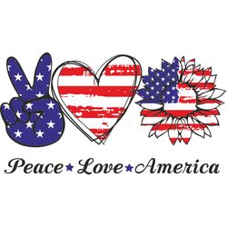 peace love america svg, 4th of july svg, fourth of july svg, happy 4th of july svg, digital download