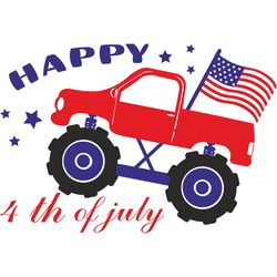 monster truck with american flag svg, 4th of july svg, happy 4th of july svg, independence day svg, digital download